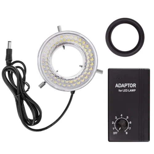 64-LED Microscope LED Ring Light with Adapter - BennyZA