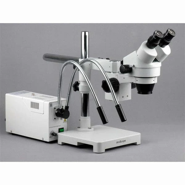 SM-3 Series Zoom Stereo Microscope 7X-45X Magnification on Single Arm Boom Stand - Image 2